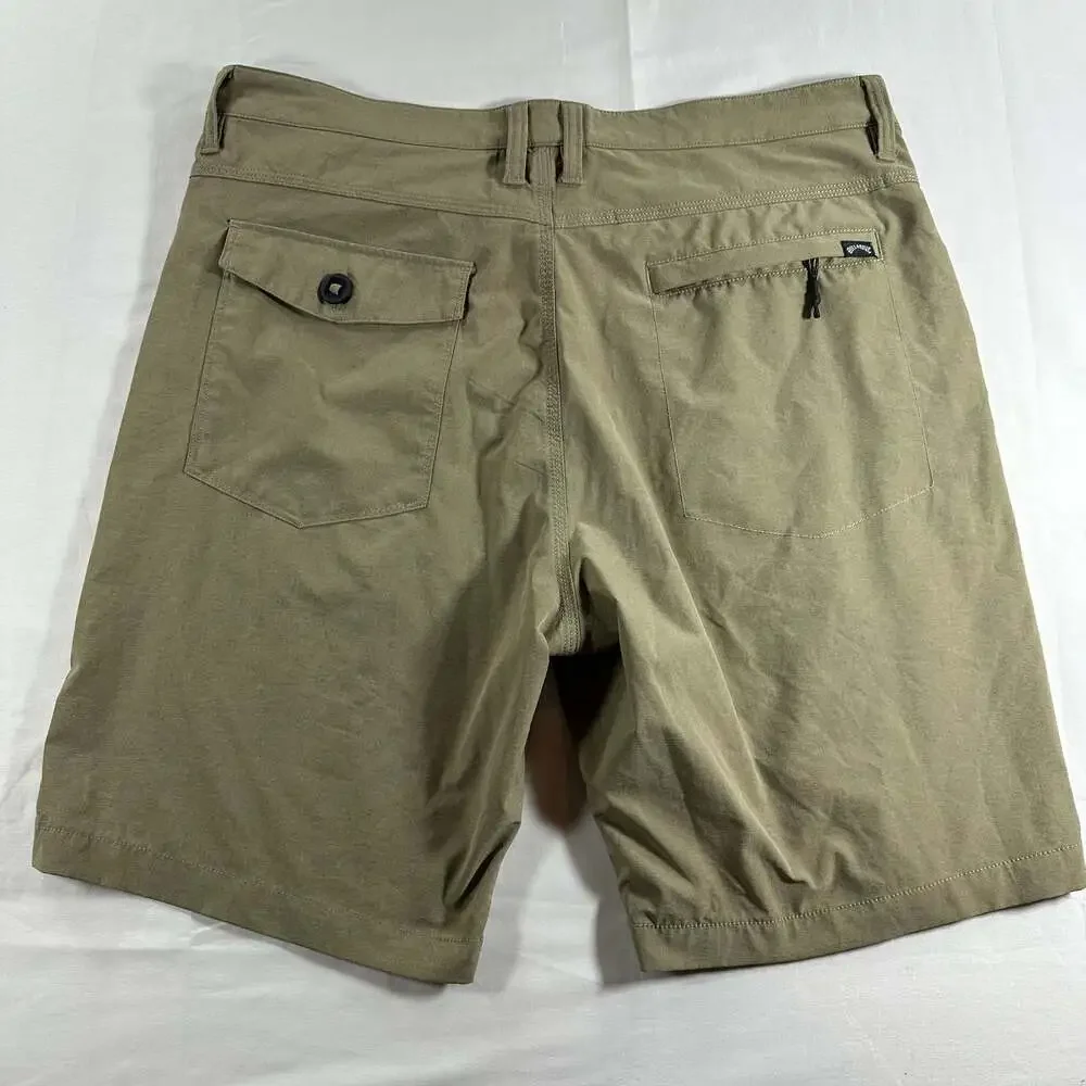 Billabong Adventure Division Surftrek Shorts Khaki Size 34